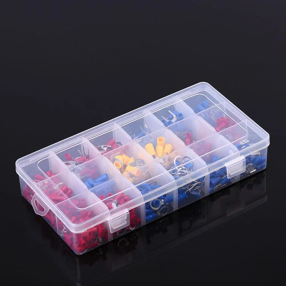 

520pcs Ring Electrical Connector Splice Gauge Wire Terminal PVC Kit Tools
