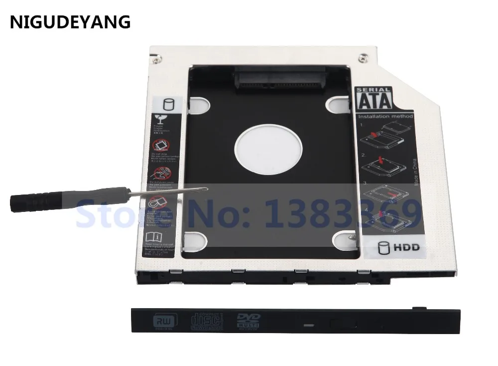 NIGUDEYANG SATA 2 й жесткий диск HDD SSD Caddy адаптер для Asus X750LA X750LB X750LN X751LB GUA0N|Корпус жесткого
