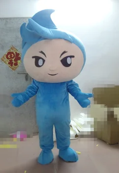 

Hot sale! mascot costumes blue elves for sale anime carnival costume Halloween Dress kids party free shipping