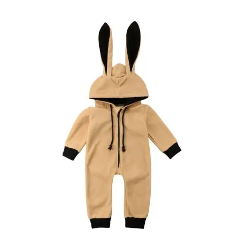 

Hot Sale Easter Infant Baby Newborn Winter 3D Rabbit Jumpsuit Romper Plush Warm Down Boys Girls Clothes