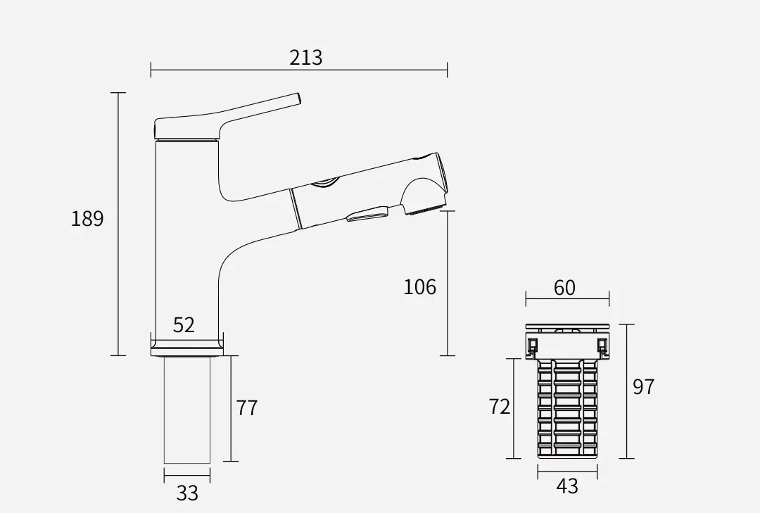 Xiaomi mijia DABAI кран для раковины ванной комнаты выдвижной промывочный распылитель полоскание щеткой 2 режима смеситель кран для холодной и горячей ванны