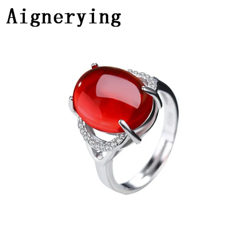 

S925 silver rings natural Jade gemstone fashion design sapphire for women sapphire ring jewelry free size adjustable