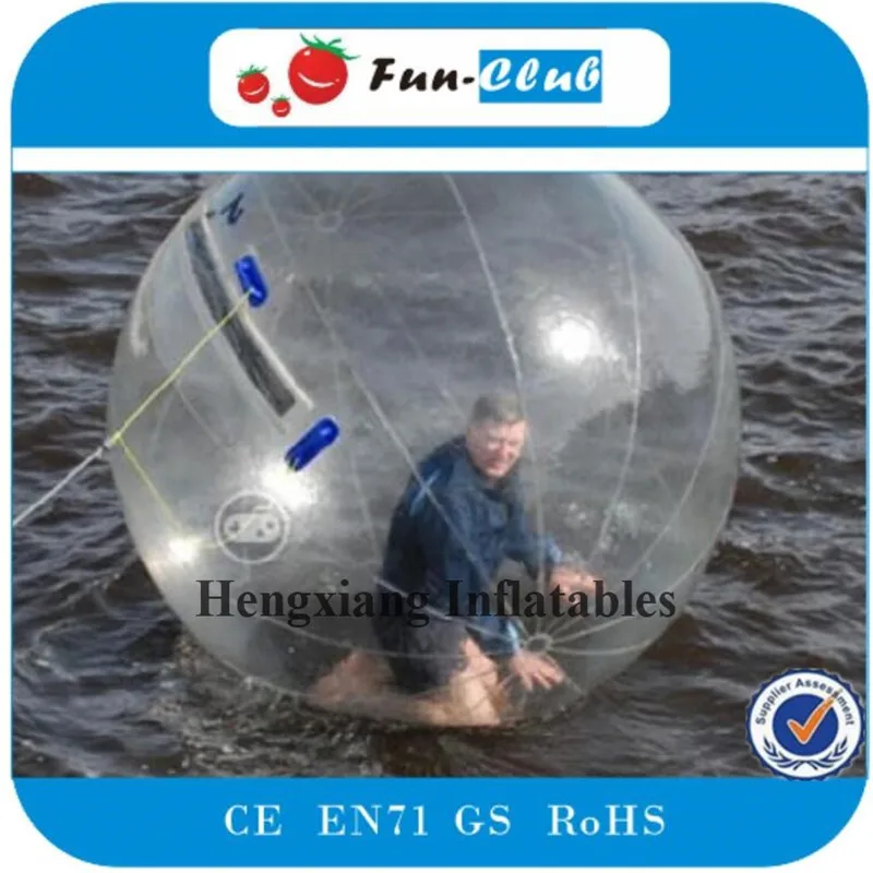 Factory Price 2m PVC German Zipper Inflatable Bump Ball Water Walking Ball Soccer Zorb Ball-in