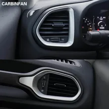 ABS автомобильный Стайлинг Авто вентиляционное отверстие приборной панели рамка для внутренней отделки крышка наклейка для Jeep Renegade