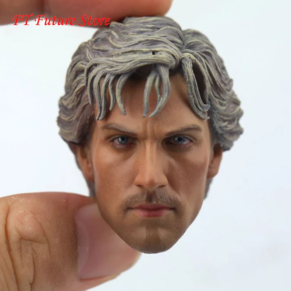 1/6 масштаб мужской фигурки аксессуар Quicksilver голова Аарона Джонсона резная