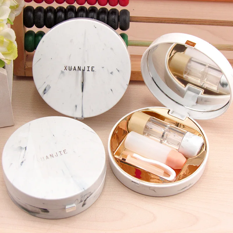 

Fashion Portable Travel Contact Lens Case Women Colorful Lenses Storage With Mirror Containers Holder Set Of Lens Box