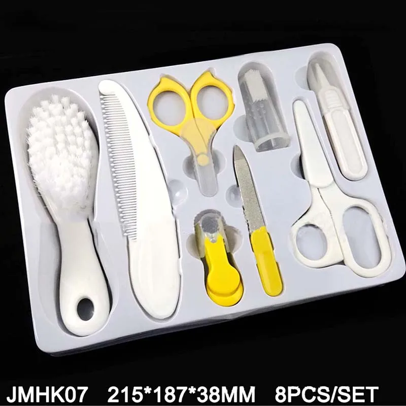 

8pcs/Set Newborn Baby Care Set Kids Nail Hair Health Care Grooming Brush Infant Nursery Cleaning Kit Healthcare Accessories