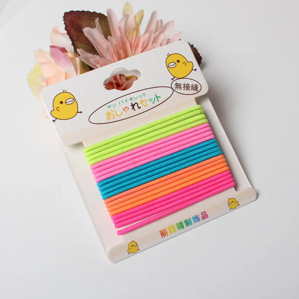 20pcs Lovely Fashion Girls Fine Elastic Rubber Party Hairband Rope Ponytail Holder Hair No Metal Parts Tie Danrrsh | Аксессуары для