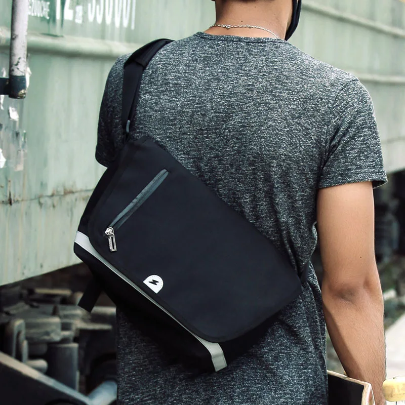 

Men Casual Sports Bag with Compartment Youth Small Bike Messenger Sport Bag High Quality Oxford Fashion Teenagers Bicycle Bag