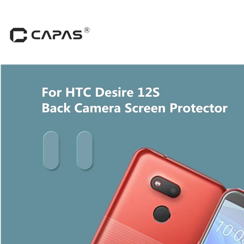 CAPAS для HTC Desire 12s Защитная пленка задней камеры закаленное стекло прозрачная