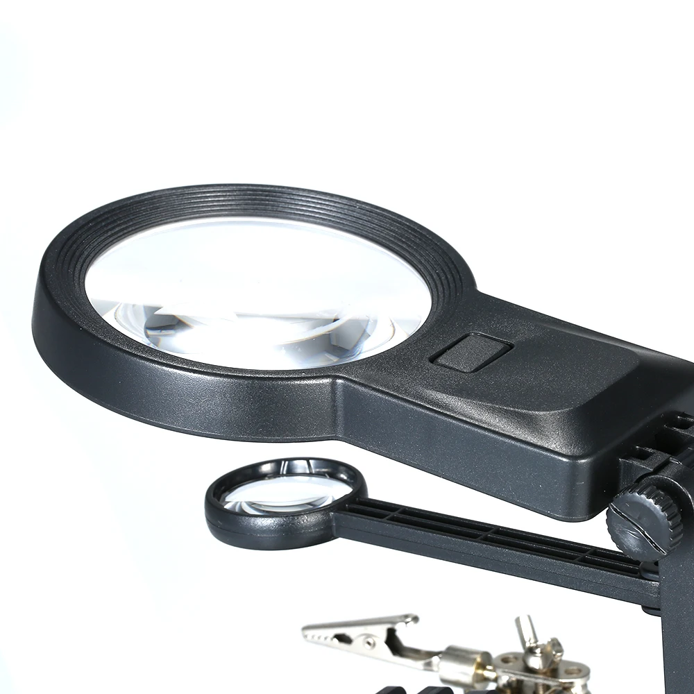 KKmoon TH7206 паяльная лупа USB Порты и разъёмы многофункциональные мужские часы Лупа Led увеличительное стекло 3X 4.5X 25X инструмент для ремонта
