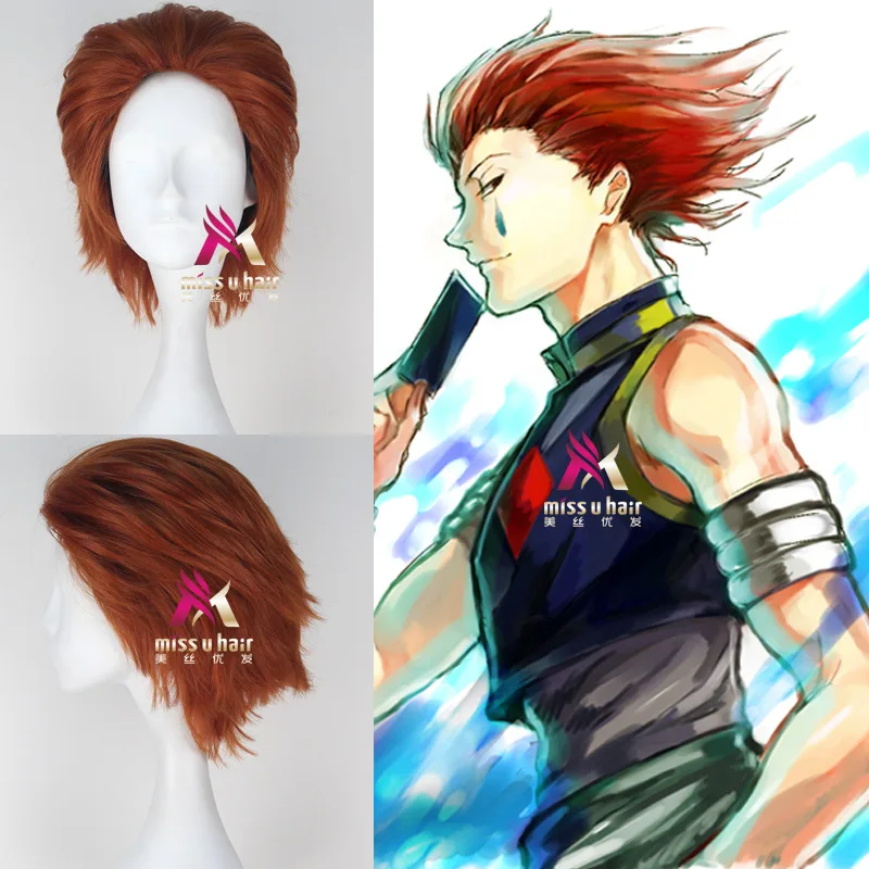

NEW Hunter X Hunter Action Figure Keychain Double Sided Hisoka Movie TV wig cosplay +wig cap