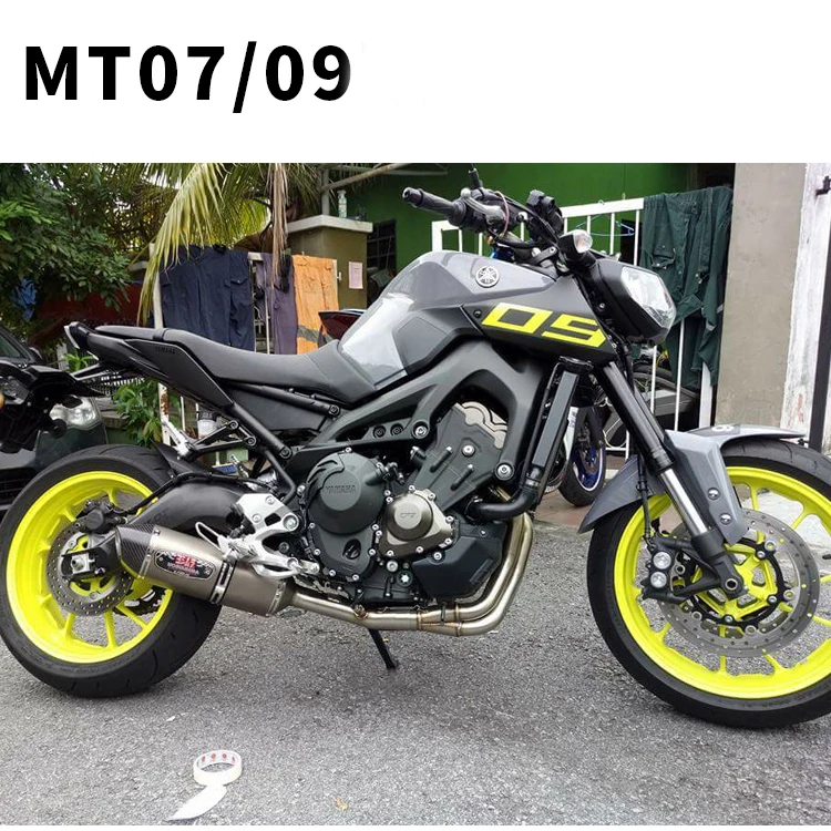 

MT-07 MT-09 FZ-07 FZ-09 Motorcycle exhaust muffler full system slip on for yamaha MT07 MT09 FZ07 FZ09 xsr900