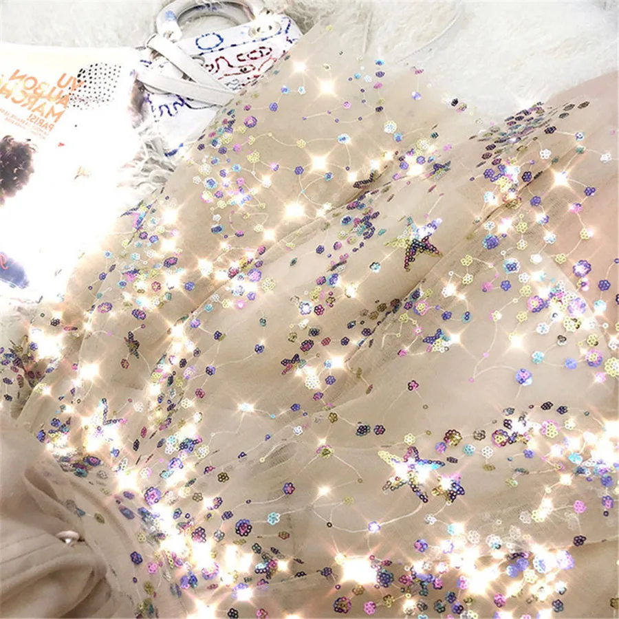Женское весеннее черное платье года vestido с v-образным вырезом и длинными рукавами сексуальные платья с блестками женская сексуальная сетка уличная миди платье H154