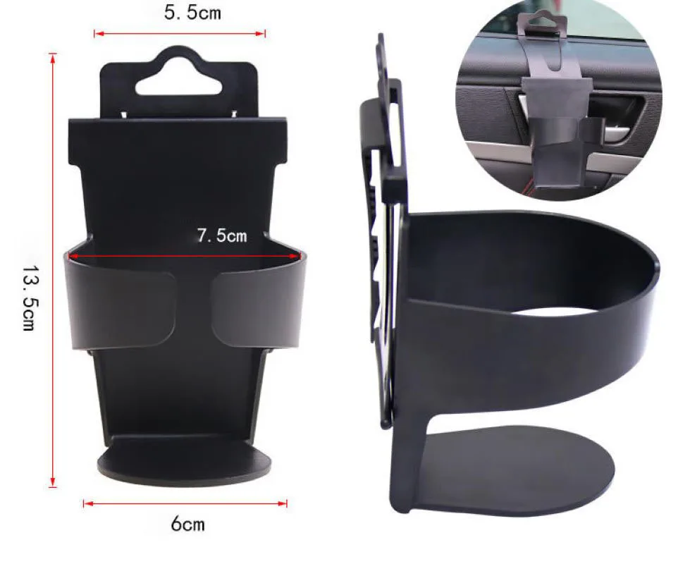 Universal Car Cup Holder Door Hanging Cupholder Portable Car Drinks Holder Auto Drink Bottle Mount Holder Car Backseat Cup Stand