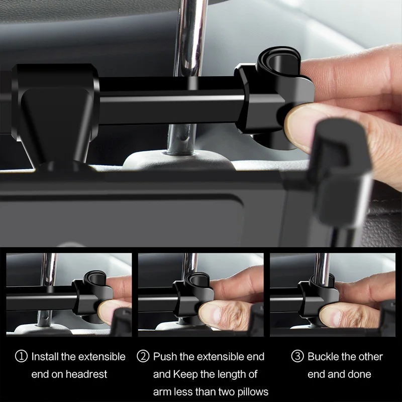 Продажа LINGCHEN автомобильные подставки для планшетов, регулируемые 4,7 12,9 дюймов, подставка для телефона, Универсальное крепление на заднее сиденье, п...