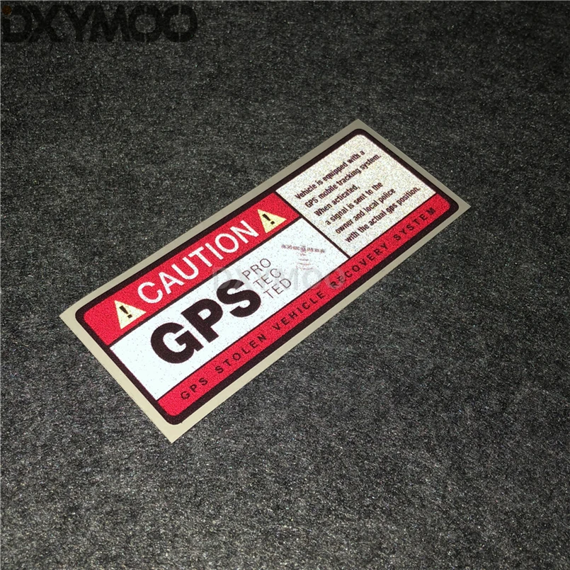 Car Styling Vinyl Decal Warning GPS PRO TEC STOLEN Recovery System Motorcycle Bike Helmet Sticker Reflective 10cm | Автомобили и