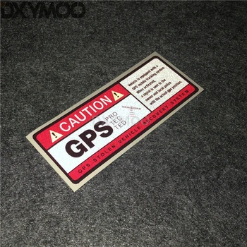 

Car Styling Vinyl Decal Warning GPS PRO TEC STOLEN Recovery System Motorcycle Bike Helmet Sticker Reflective 10cm