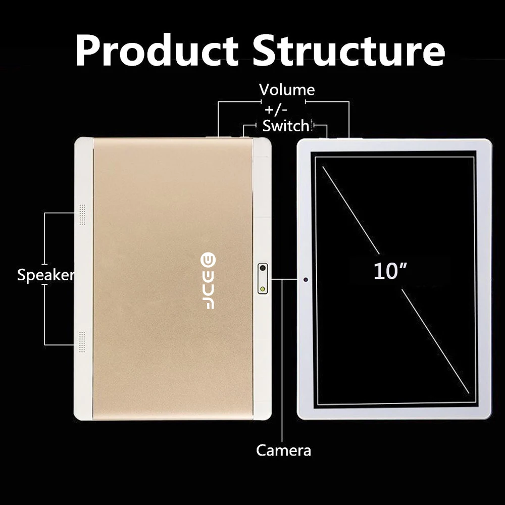 BDF планшет 10 дюймов планшетный ПК Android 9,0 десять ядер 8 ГБ/128 Гб планшет Android 1280*800 ips Google Play 3g/4G LTE телефон планшет 10,1