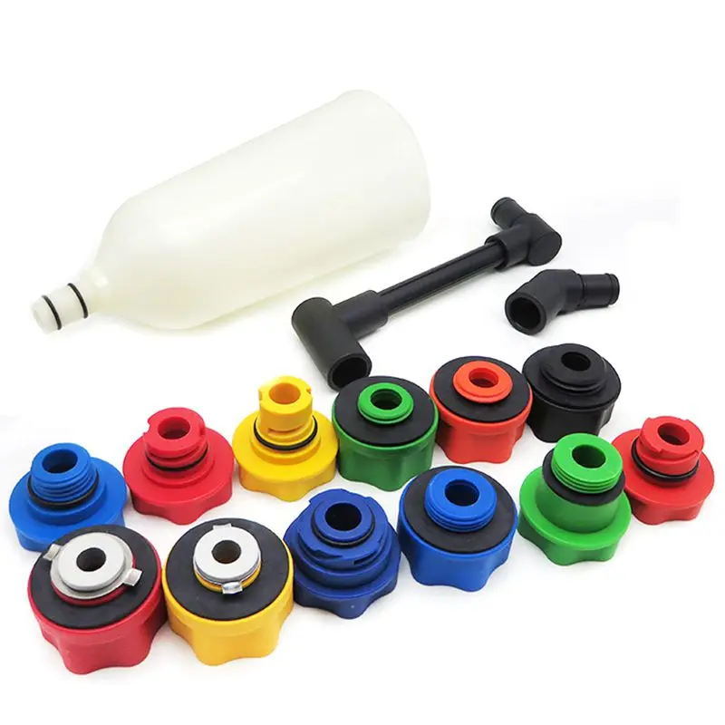 

Engine Oil Filter Set Car Topping Up Engine Oil Funnel Set Spillproof Filter Fits For Audi Ea888 Bmw Benz Land Rover,15Pcs