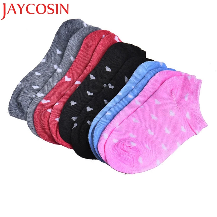 JAYCOSIN новые модные 5 пар/лот женские Короткие хлопковые носки карамельных цветов