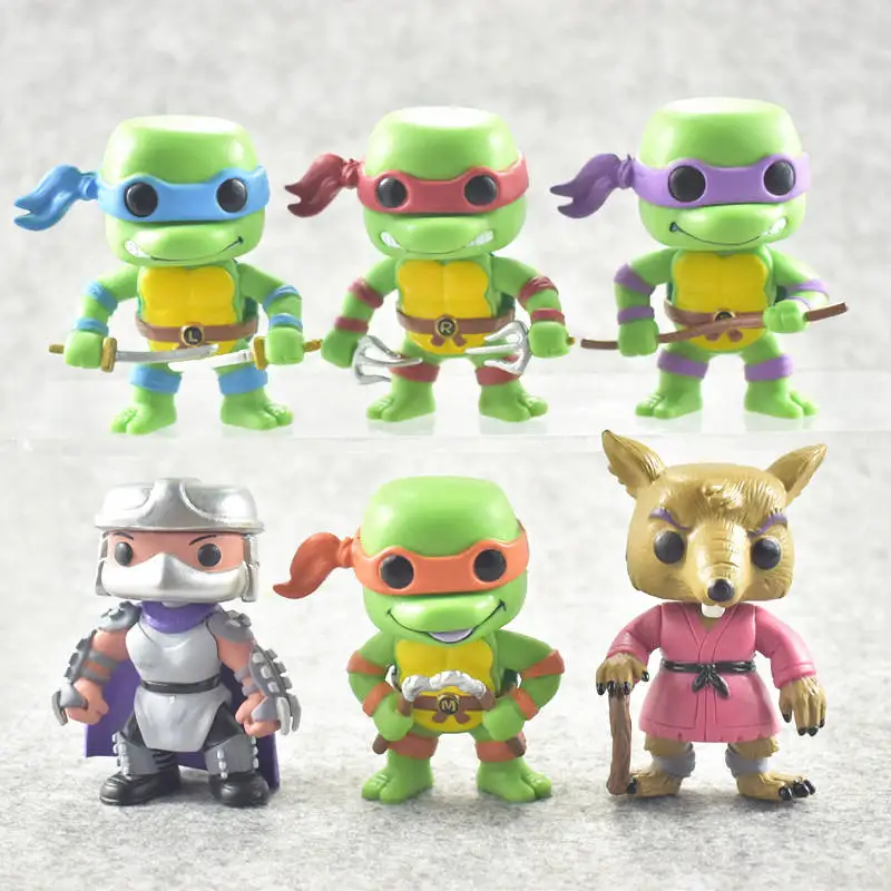 Funko POP 6 шт./набор Brother TMNT фигурка игрушка мультфильм цифровая Коллекция Модель подарок на день рождения игрушки