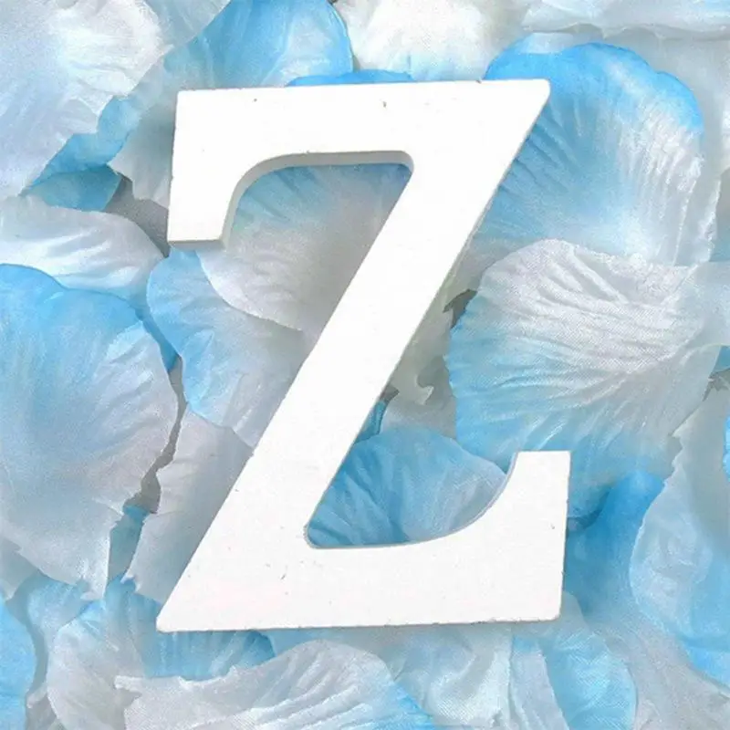 Z 3D креативные деревянные буквы алфавит слово Свадебные украшения персонализированные имя дизайн Свадебная вечеринка домашний декор - Цвет: Z