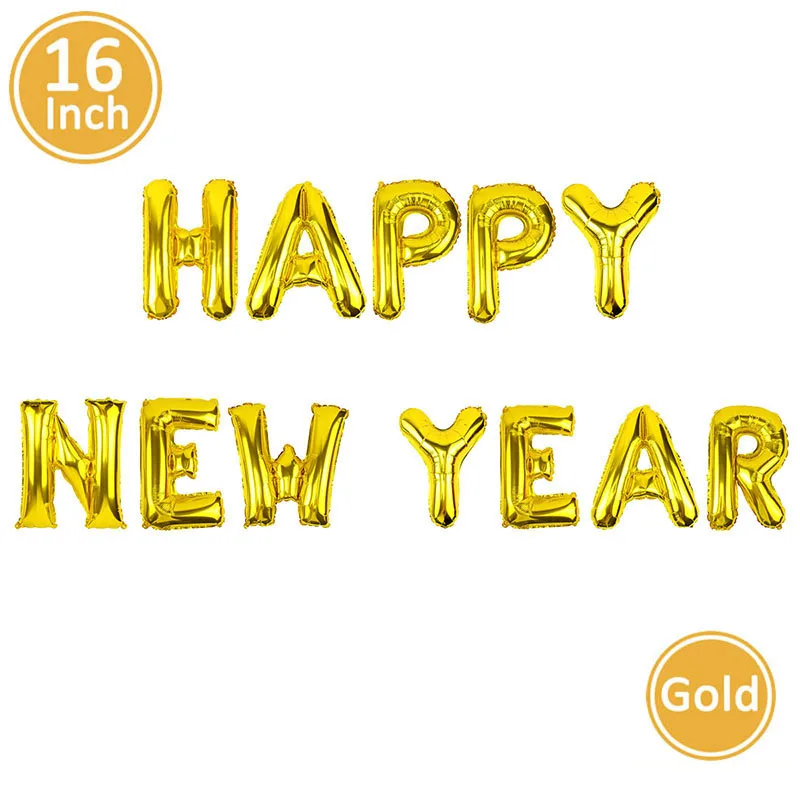 gold new year Большие воздушные шары из фольги цвета шампанского с Рождеством, вечерние украшения для дома, украшения для дерева - Цвет: gold new year