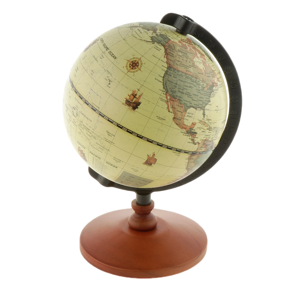 14CM World Earth Globe Map Geography Globes for Desktop Decoration Education Home Office Aid Miniatures Kids Gift
