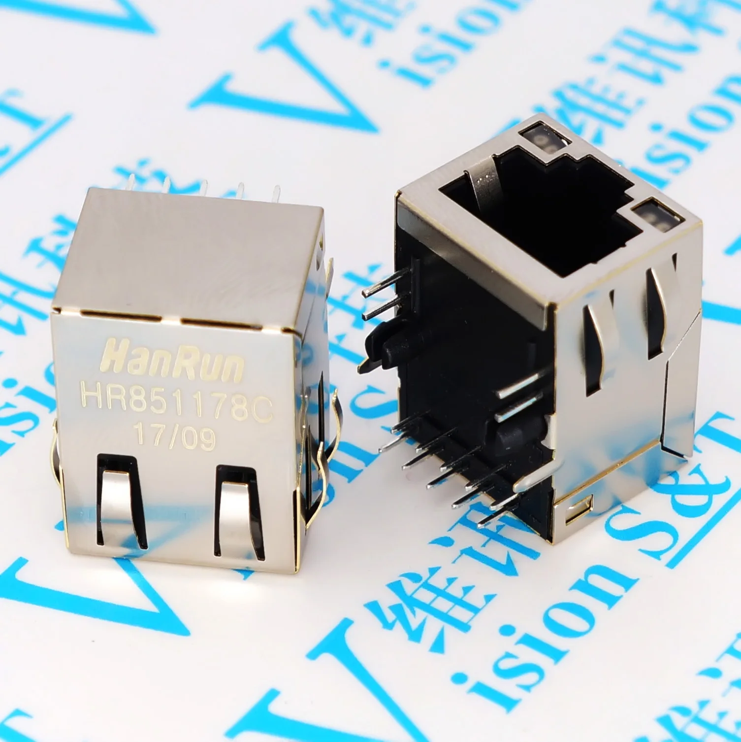 

5PCS/LOT HR851178C Gigabit network with a new net with band elastic transformer network interface RJ45 Connector
