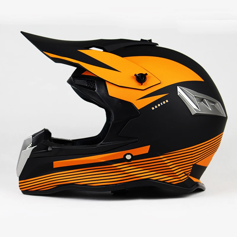 Мотоциклетный шлем оранжевый защитный для квадроциклов|motocross helmet|dirt bike helmethelmet moto