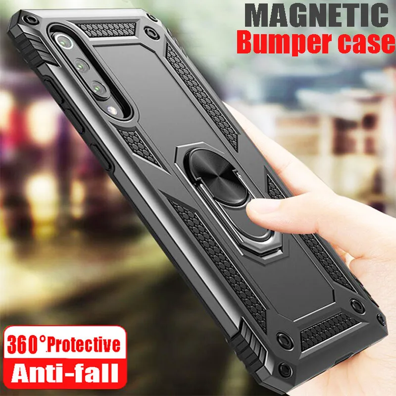 

Luxury Magnetic Shockproof Car Ring Case On For Xiaomi Mi 9 SE Silicone Phone Case For Xiaomi Redmi Note 7 Pro Bumper Soft Case