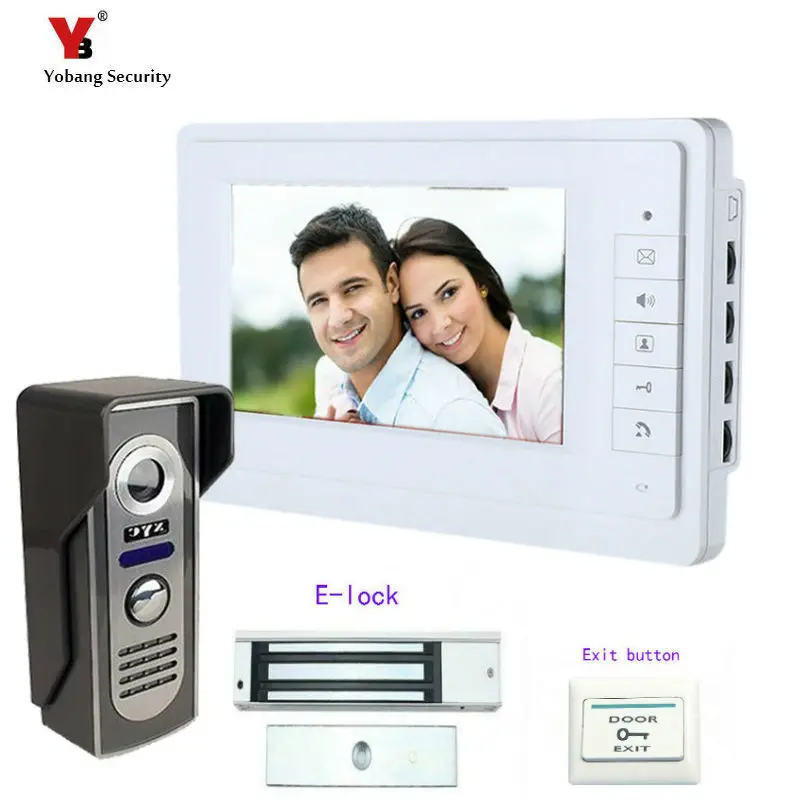 Видеодомофоны 7 дюймов проводной видеодомофон домофон система ночного видения