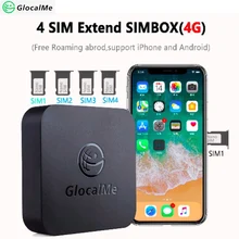 GlocalMe Multi 4 SIM двойной режим ожидания без роуминга 4G SIMBOX SIM удаленный маршрутизатор, нет необходимости носить с собой, работа с WiFi/данными для совершения звонков и SMS