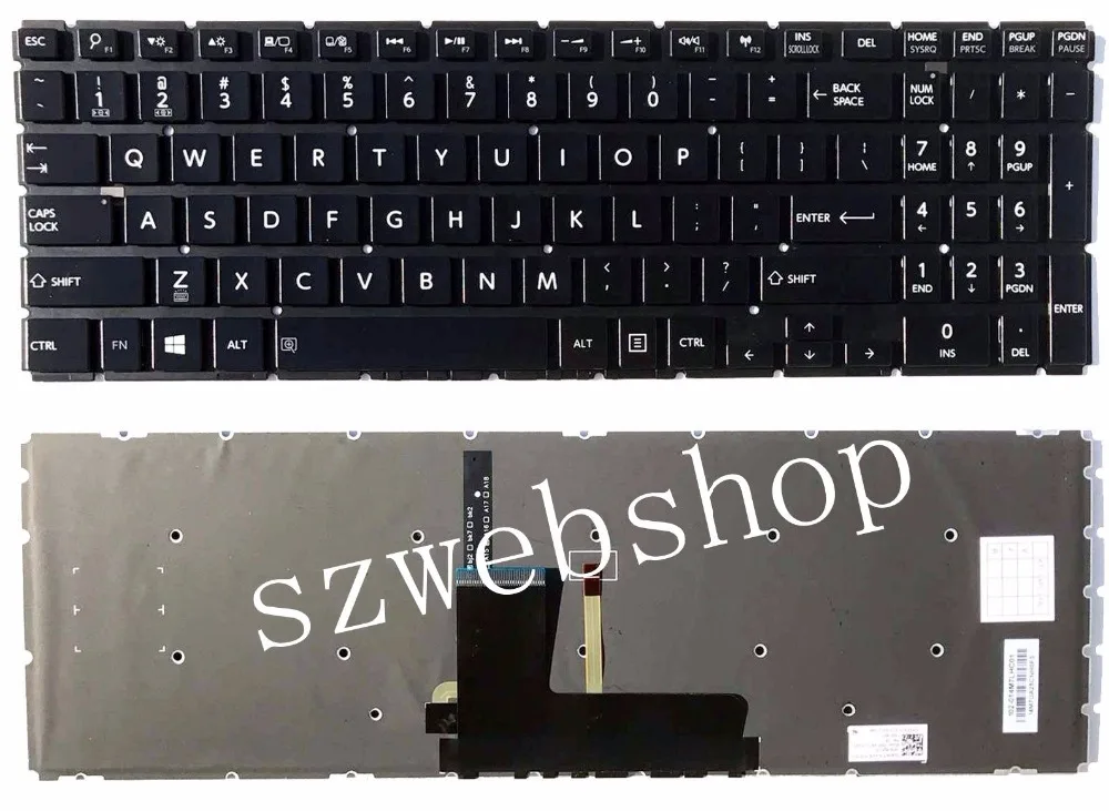 New Toshiba Satellite S55-B5268 S55-B5280 S55-B5289 US backlit keyboard