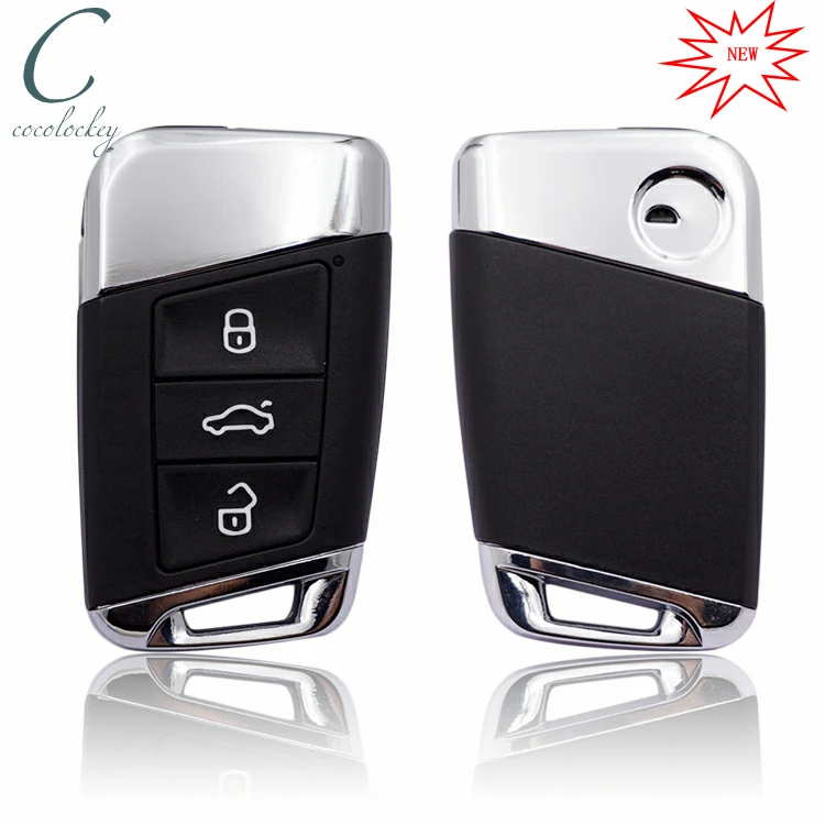 Cocolockey smart remote key shell case For vw magotan b8 for seat for skoda keyless car key fob cover car styling