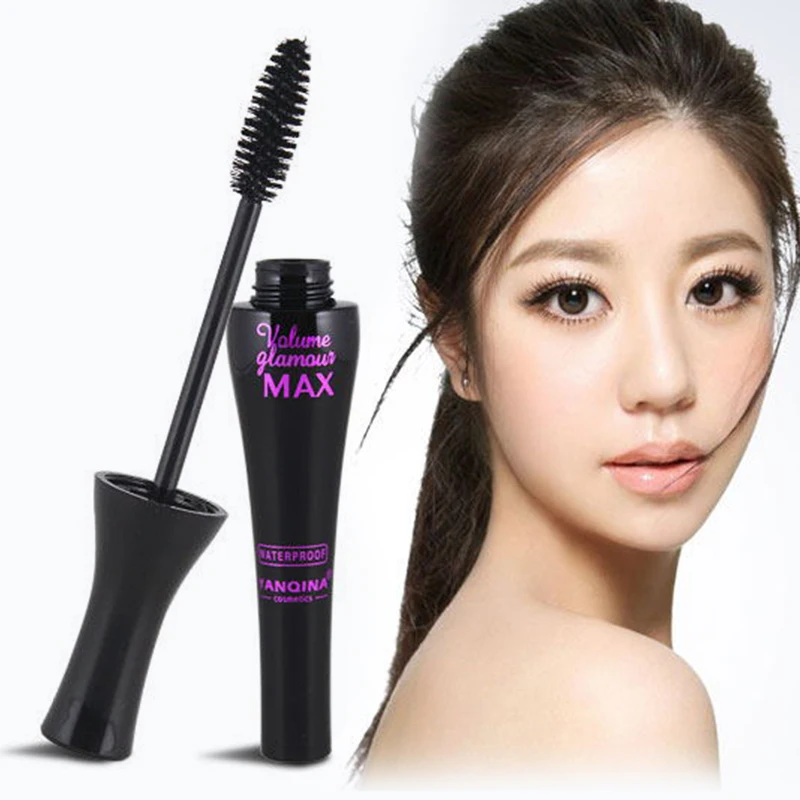 

1pc Brand Black Mascara Waterproof Long Lasting Lengthening No Blooming Curling Thickening Extension Mascara Makeup Tool TSLM1