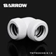 Barrow 90 Degree Double 12mm Rigid Hard Tubing Angle Fitting Multi Link Adapter Black Silver White Gold Color Options