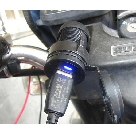 12 В Водонепроницаемый Мотоцикл Мотоциклетный крест руль зарядное устройство мобильный телефон мотоцикл USB зарядное устройство адаптер питания