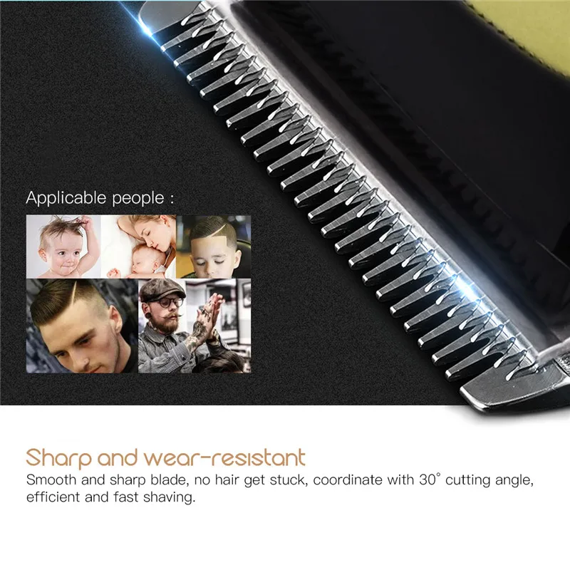 Машинка для стрижки волос Парикмахерская профессиональная машинка для стрижки волос перезаряжаемая электрическая машинка для бритья Бритва салонная бритва