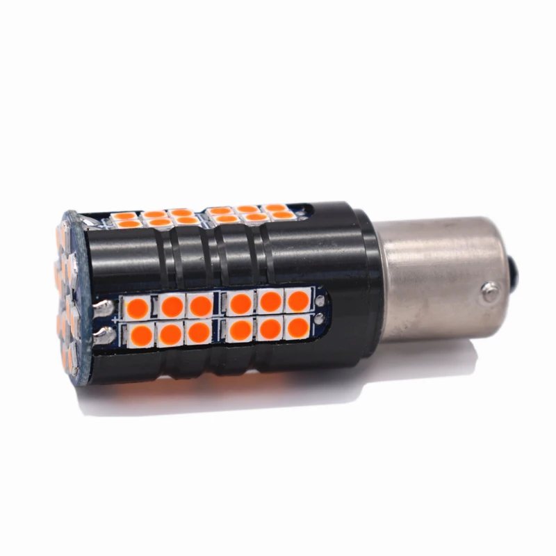 Leites 2pcs High brightness chip Car led BA15S P21W Bulb 1156 3030 60smd Tail Signal Brake lamp DC12V auto turn light (7)