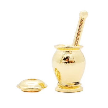 Odoria 1:12 Miniature Mortar and Pestle Spice Herb Grinder Dollhouse Kitchen Accessories