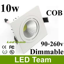 Алюминия высокой Мощности 900Lm AC85-265V 10 Вт Площади Удара Светодиодные Светильники встраиваемые Светодиодные УДАРА Лампочки FCC SAA CE& ROHS UL утвержден