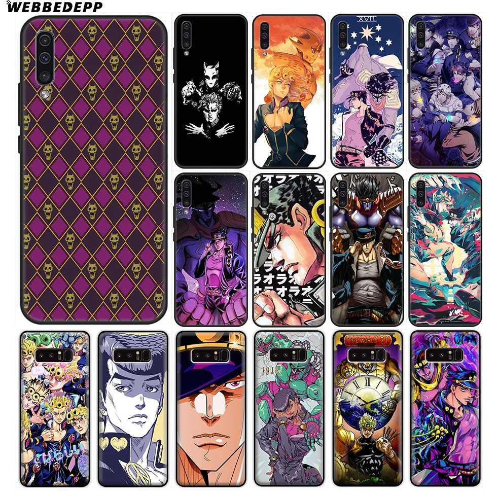 

JoJo's Bizarre Anime Soft Case for Samsung Galaxy A10 A30 A40 A50 A60 A70 M10 M20 M30 M40 for Samsung Note 8 9 10 Plus