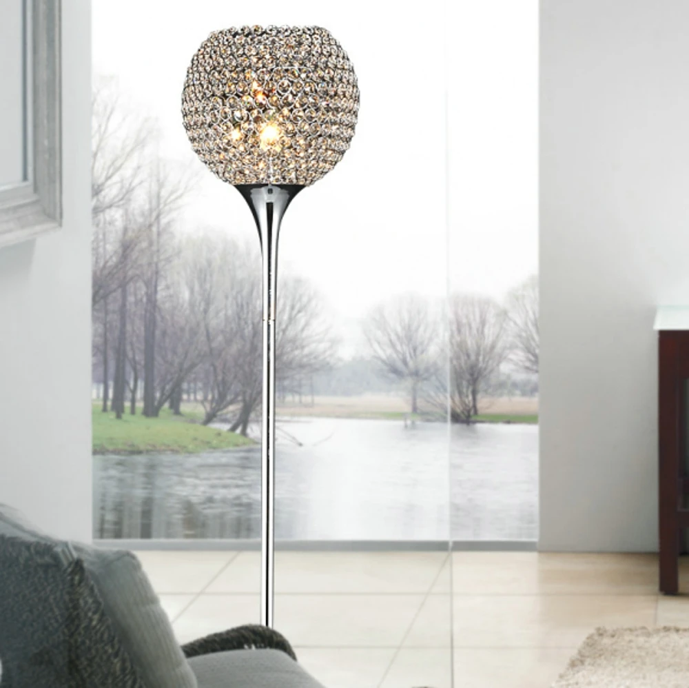 Modern Crystal Floor Lamp suppore LED E27 Sconce crystal lamps foyer