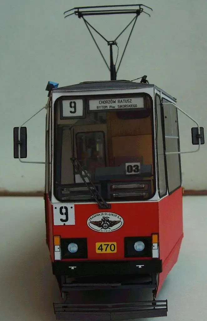 Cena Modle z papieru do samodzielnego wykonania polski tramwaj autobus 105N 1973 chłopiec prezent Papercraft 3D Puzzle