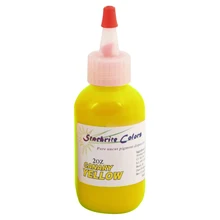 Лимонно-желтый цвета перманентного макияжа, пигментных 60 мл/бутылки(2 унц.) Косметический татуировки чернила, краска 5 шт./лот