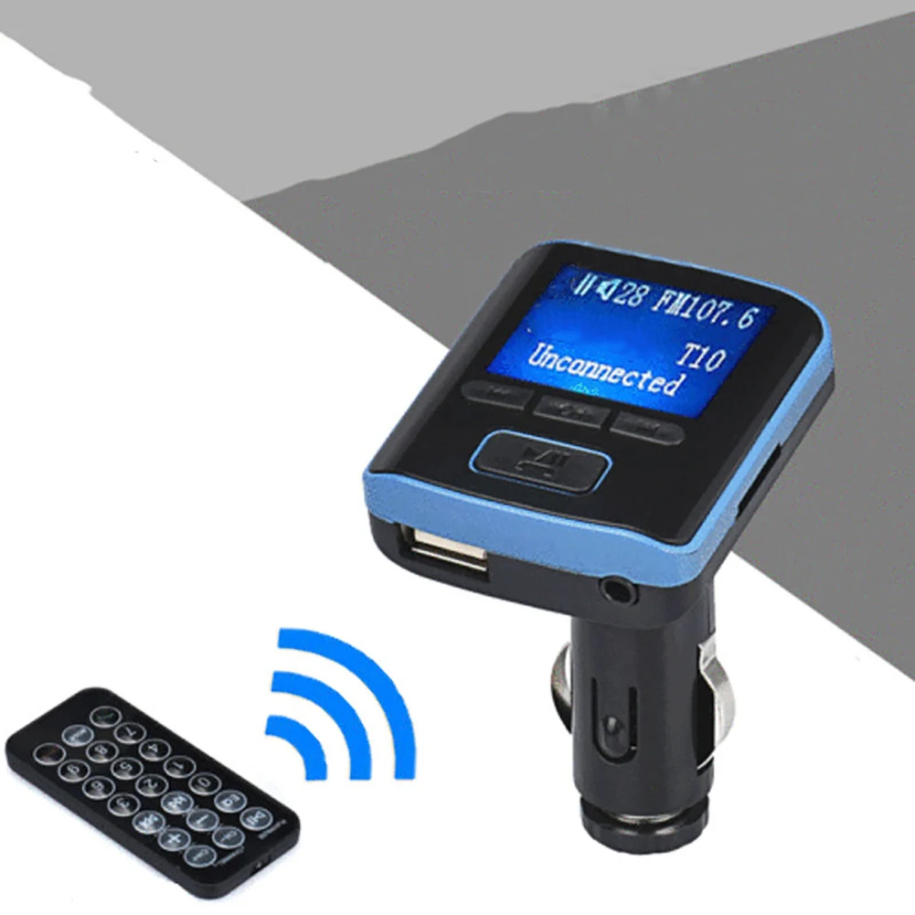 Car Kit Bluetooth Handsfree FM Transmitter USB Charger LCD Display MP3 Player