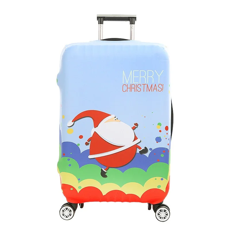 2019 Санта Клаус чемодан Крышка протектор тележка чемодан Чехлы для мангала Эластичный полиэстер пыле Туристические товары дропшиппинг