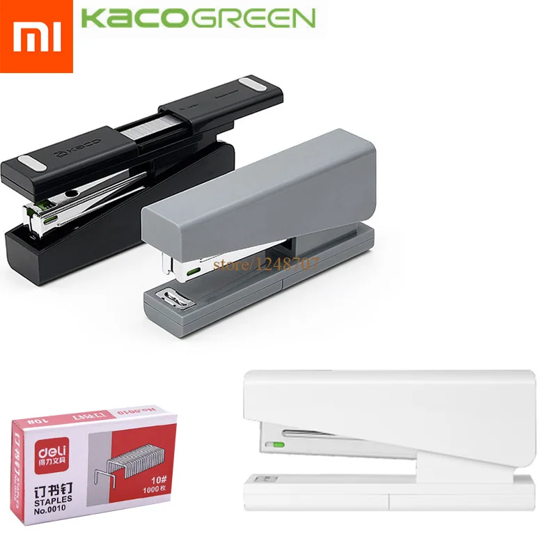 Степлер Xiaomi Mijia Kaco LEMO 24/6 26/6 с 100 скобами для переплета бумаги бизнес школы офиса